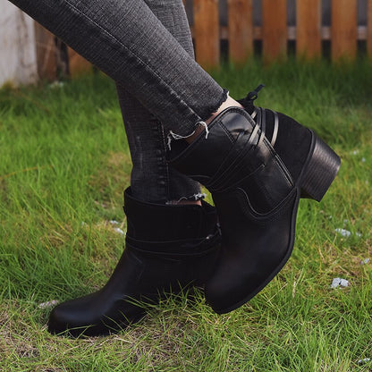 Vintage Lace-up Boots for Women - Greta Style