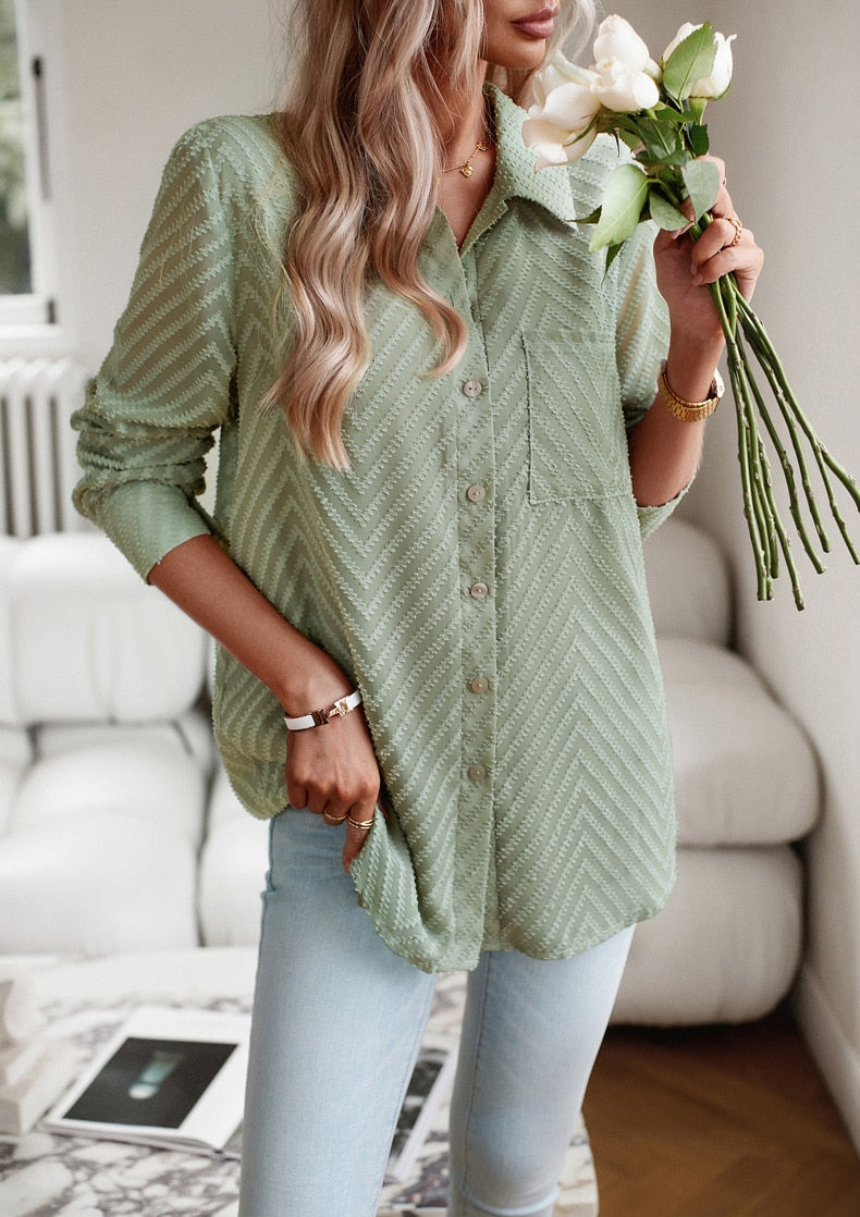 Melanie - Elegant and Comfortable Women's Blouse with Beautiful Pattern