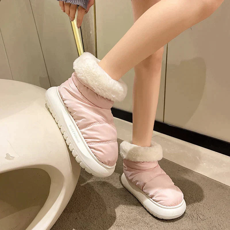 Sarah - Luxury Plush Winter Ankle Boots for a Pampered Moment