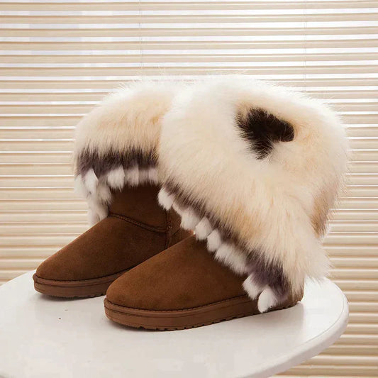 Stylish Hattie Fur Winter Boots for Ultimate Warmth and Comfort