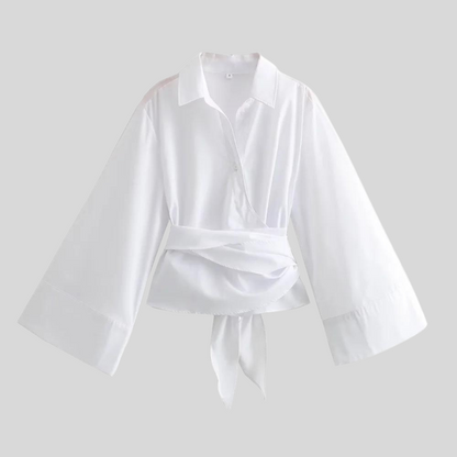 Phoebe - Elegant Cotton Women's Blouse