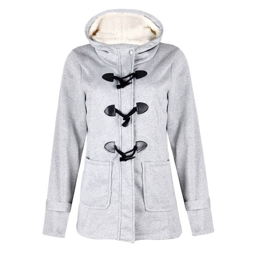 Samantha - Stylish long hooded winter coat for women