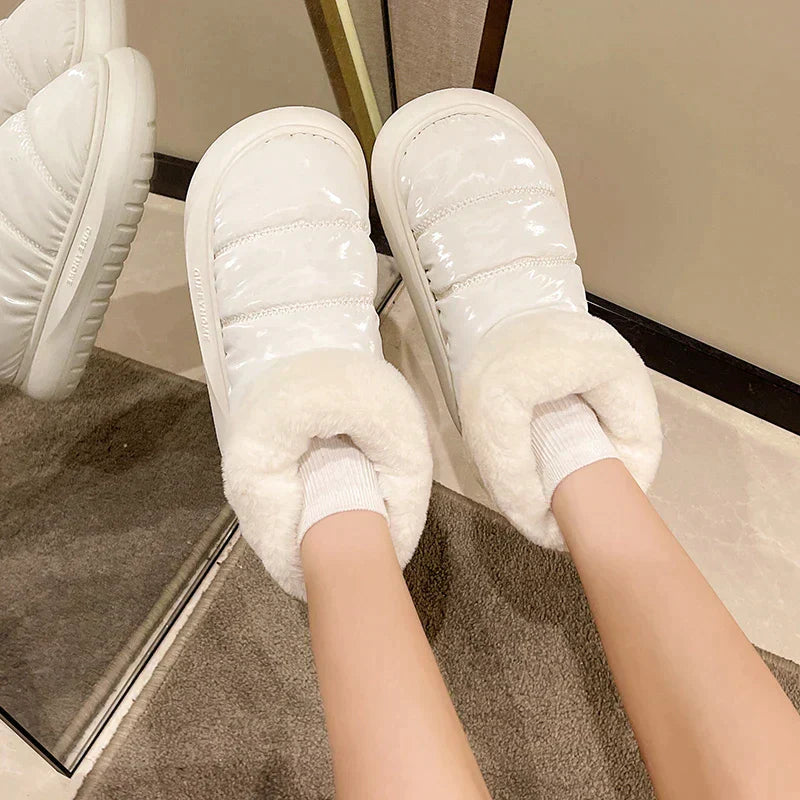 Sarah - Luxury Plush Winter Ankle Boots for a Pampered Moment