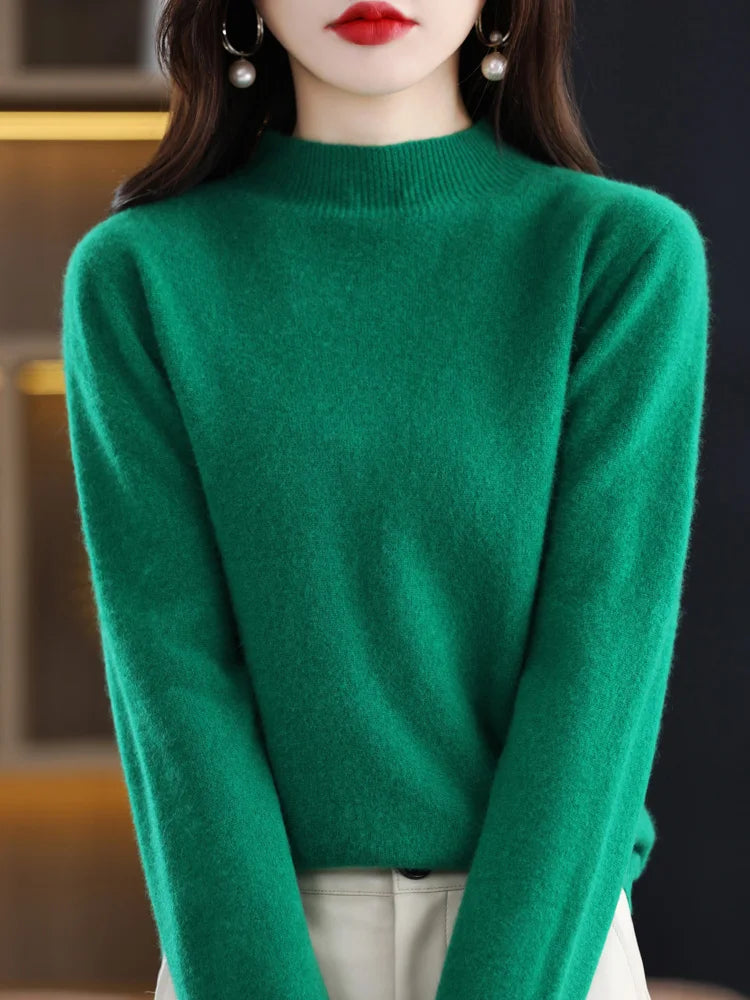 Viviane - 100% Merino Wool Women's Sweater for Ultimate Comfort