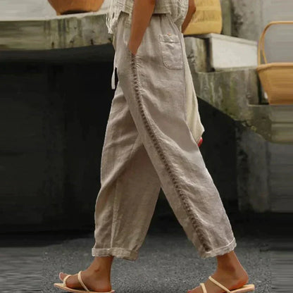 Audrey - Trendy Boho Summer Pants for a Cheerful Look