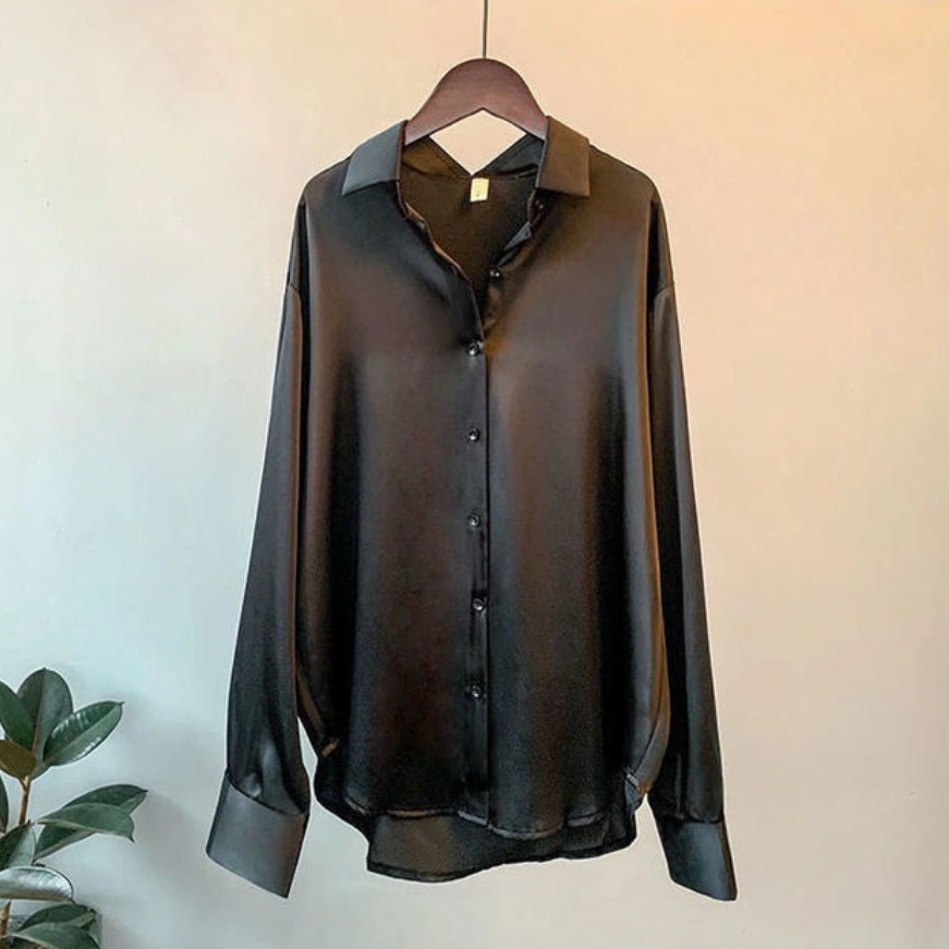 Elegant Satin Women's Blouse by Addie