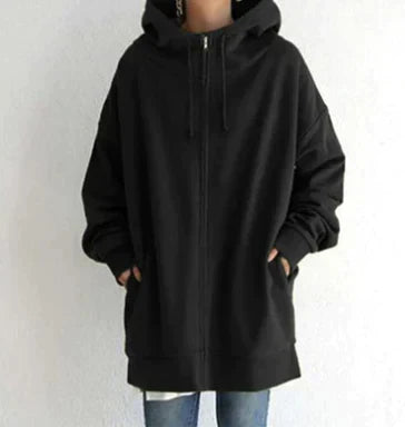 Allie - Trendy Winter Hoodie with Zipper for Women