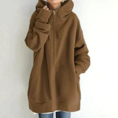 Allie - Trendy Winter Hoodie with Zipper for Women