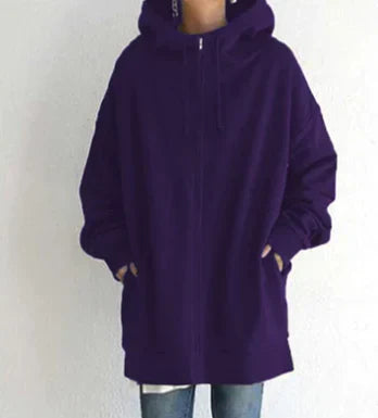 Allie - Trendy Winter Hoodie with Zipper for Women