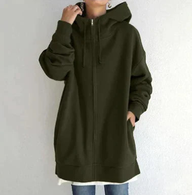 Allie - Trendy Winter Hoodie with Zipper for Women
