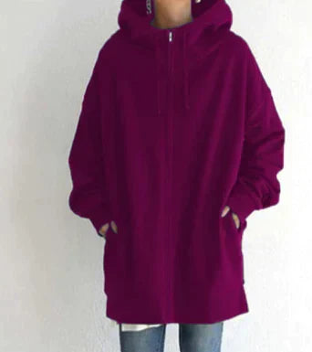 Allie - Trendy Winter Hoodie with Zipper for Women