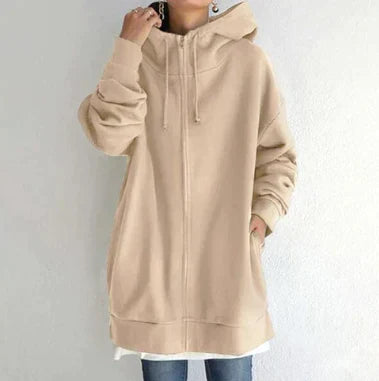 Allie - Trendy Winter Hoodie with Zipper for Women