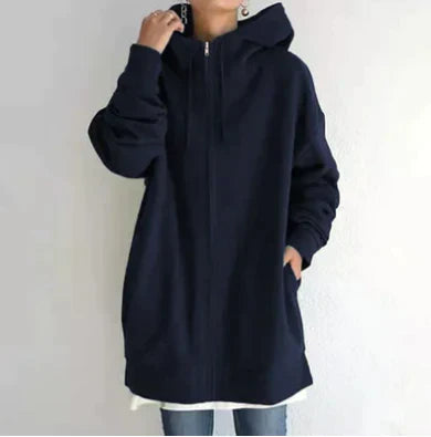 Allie - Trendy Winter Hoodie with Zipper for Women