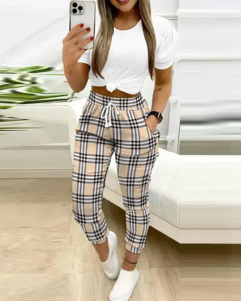 Bernice - Stylish Printed Drawstring Pants