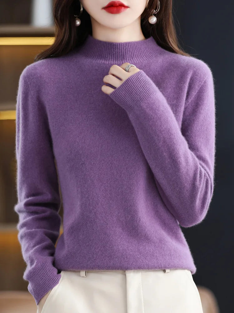 Viviane - 100% Merino Wool Women's Sweater for Ultimate Comfort