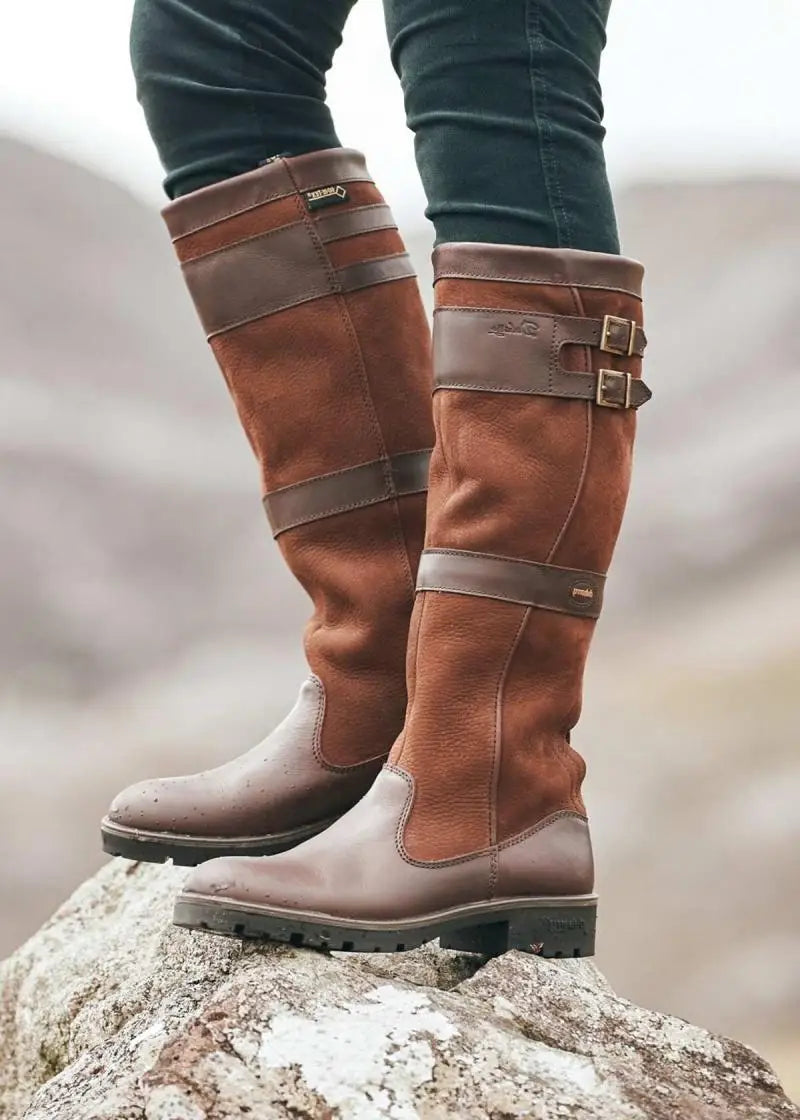 Bridget - Vintage-inspired leather boots