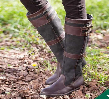 Bridget - Vintage-inspired leather boots