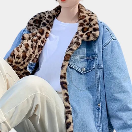 CALISSA - Fashionable Denim Winter Coat for Women