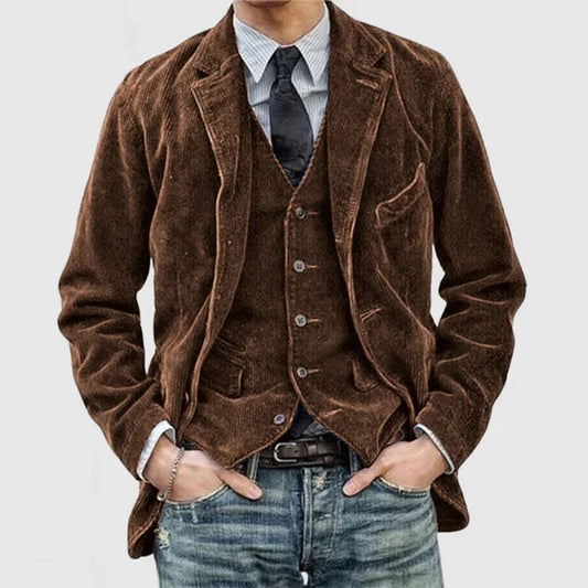 Stylish men's corduroy jacket