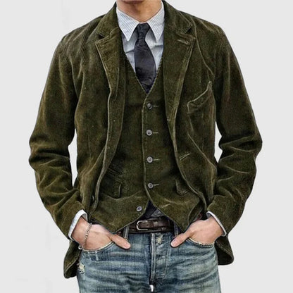 Stylish men's corduroy jacket