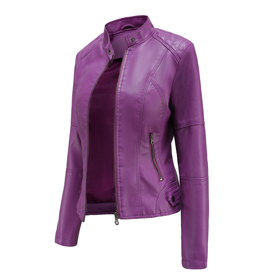 MILENA - Chic leather jacket for a fashionable look