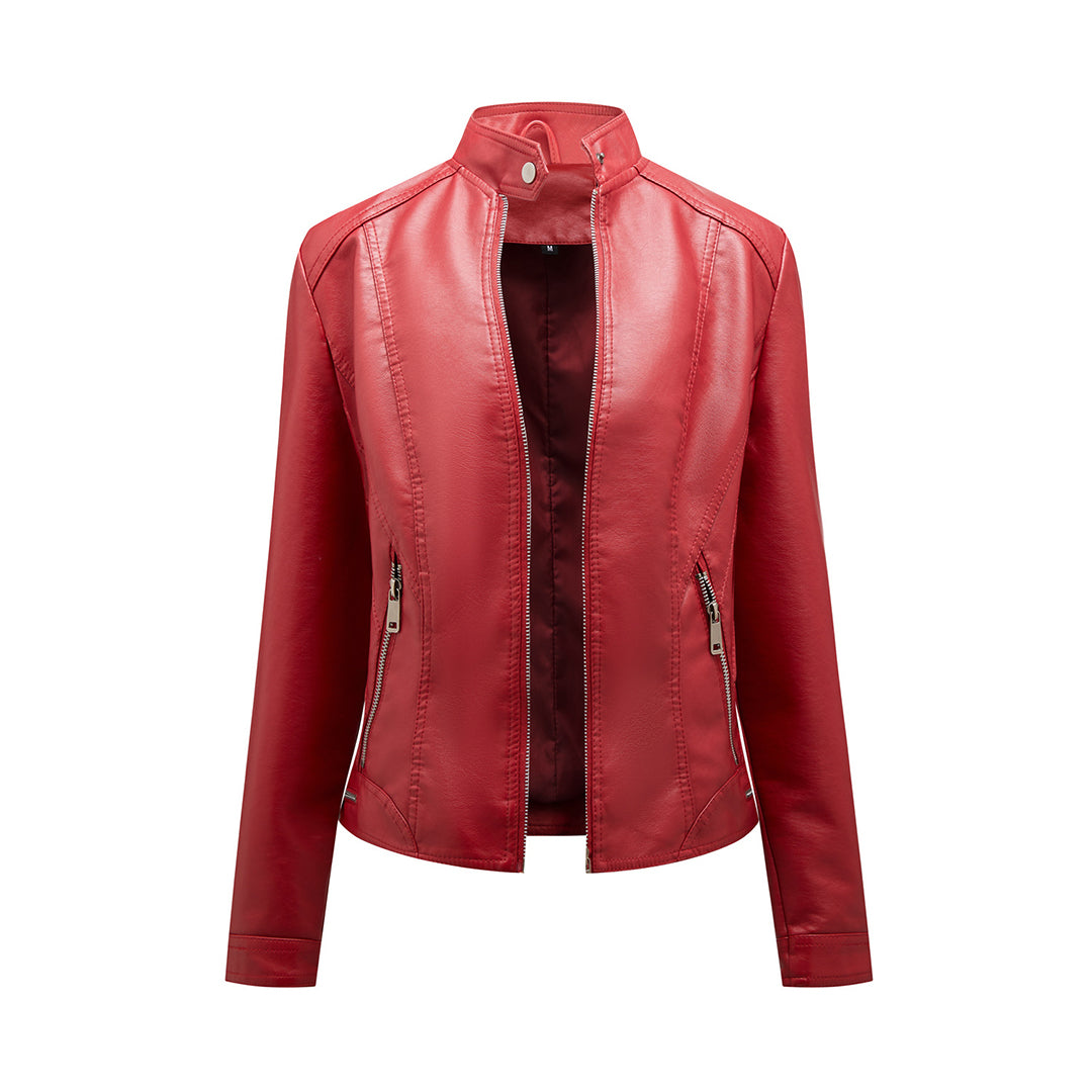 SLAVKA - Elegant leather jacket for a trendy look
