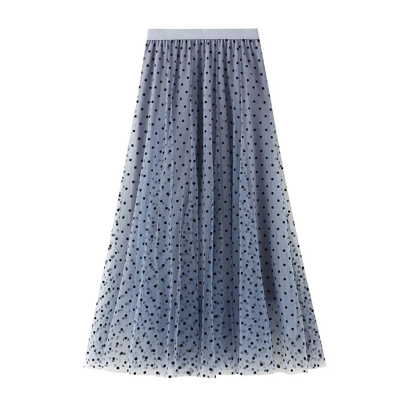 Elena - Dotted Long Skirt
