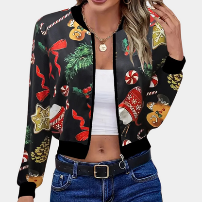 JORJA - Stylish Women's Christmas Coat for a Festive Look