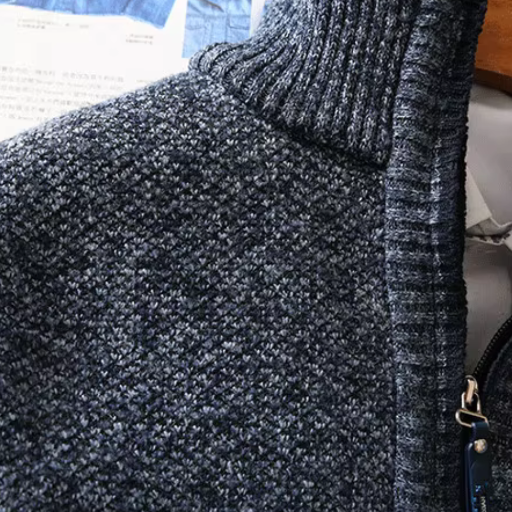 BRICE - Stylish and Comfortable Neck Zip Sweater for the Modern Man