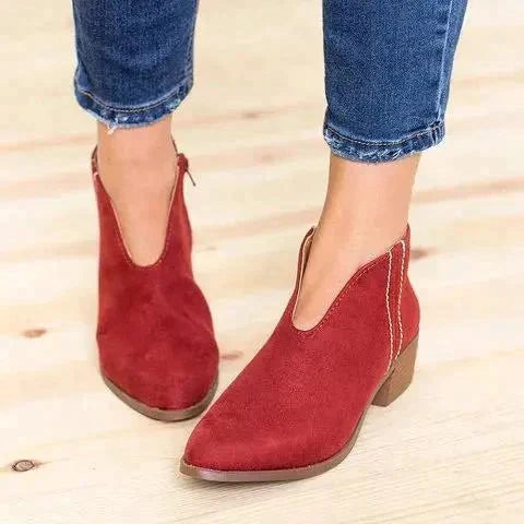 Amina - Elegant boots with trendy side zip