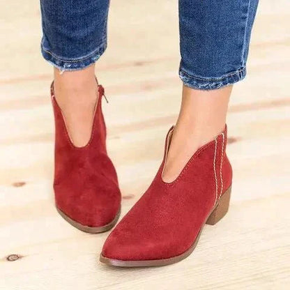 Amina - Elegant boots with trendy side zip