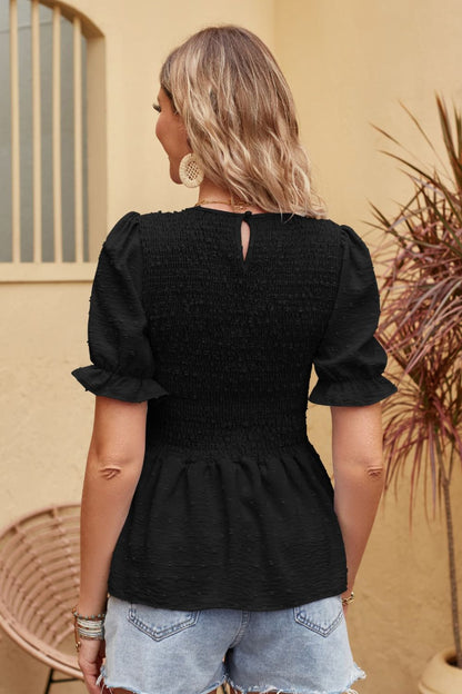 Rosa - Stylish Short-Sleeved Blouse for Women