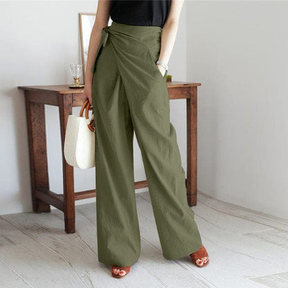 Elaine - Stylish high-waisted wrap trousers for a sophisticated look