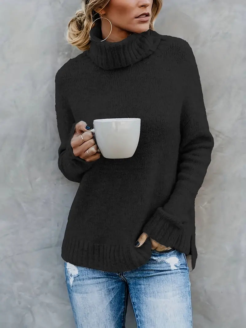 Chic Clara - Turtleneck Sweater for Effortless Style