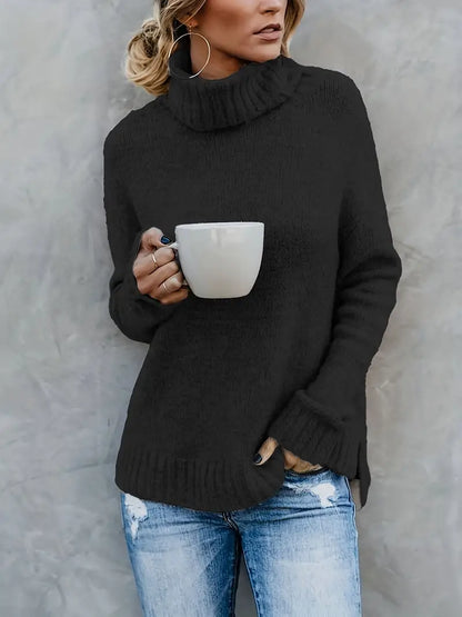 Chic Clara - Turtleneck Sweater for Effortless Style