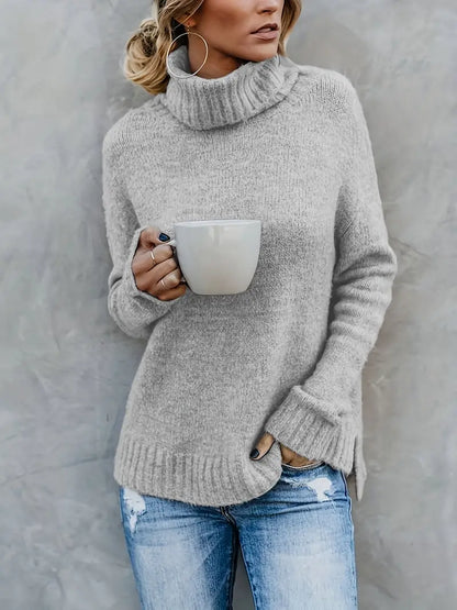 Chic Clara - Turtleneck Sweater for Effortless Style