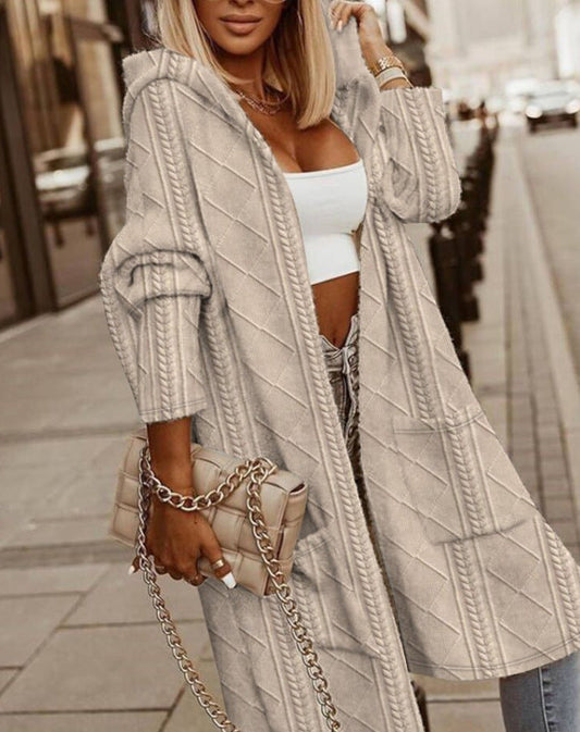 Olivia™ - Long Hooded Cardigan