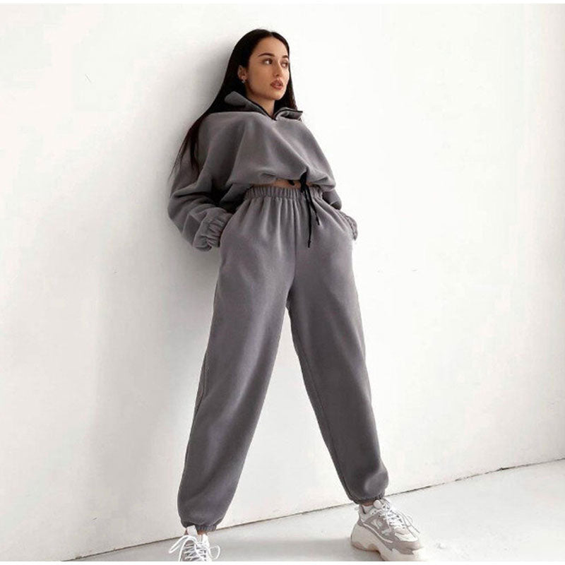 Stylish Grey Jogging Suit for Women - Giselle Collection