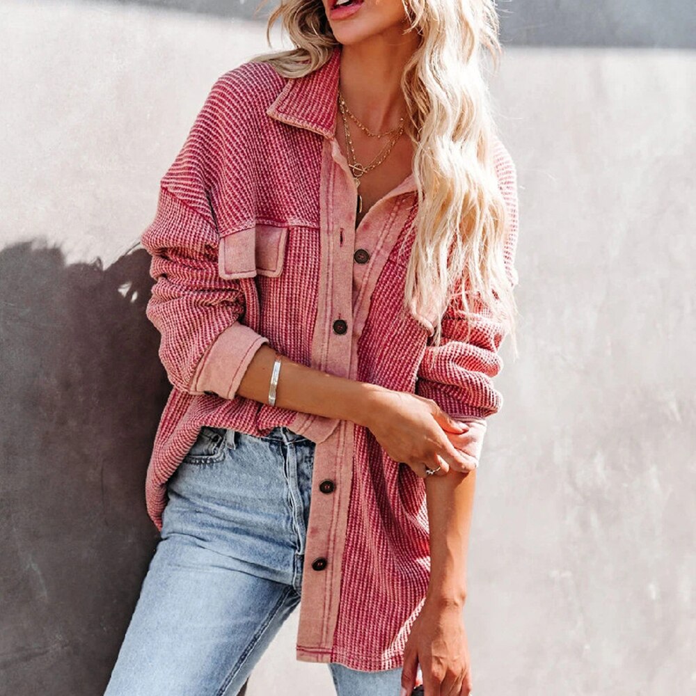 Miranda - Elegant and Comfortable Red Blouse for Women
