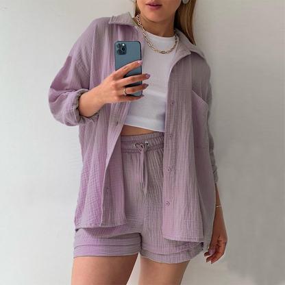 Suzy™- Women's Cotton Two-piece Set
