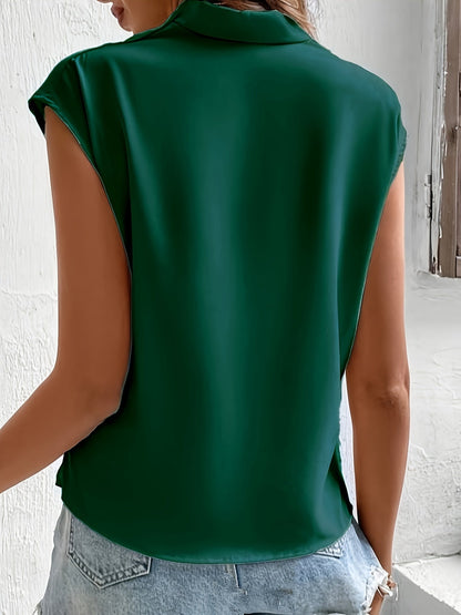 Nadine - Elegant Wrap Blouse for Women
