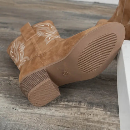 Natalie - Retro boots with high heel