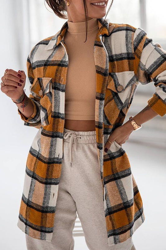 Marga - Fashionable and Comfortable Checked Blouse for Women