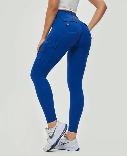 Jeana - Fashionable high-waisted cargo leggings