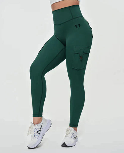 Jeana - Fashionable high-waisted cargo leggings