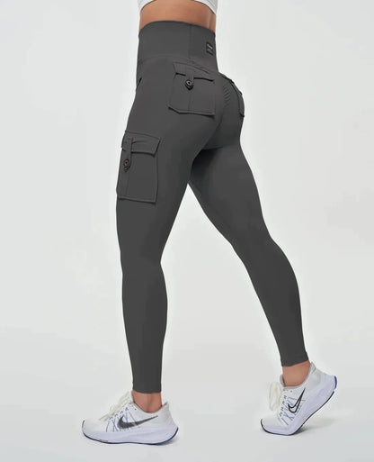 Jeana - Fashionable high-waisted cargo leggings