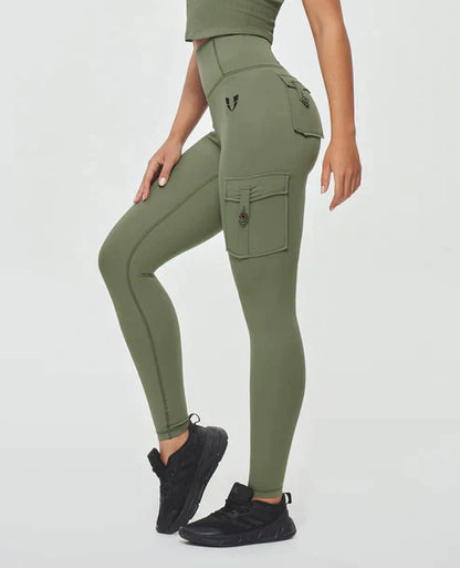 Jeana - Fashionable high-waisted cargo leggings