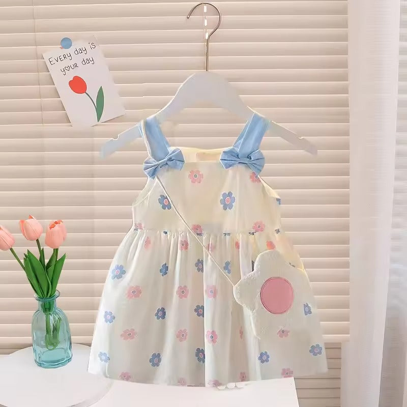 New Born Little Girls Cotton Princess Dresses