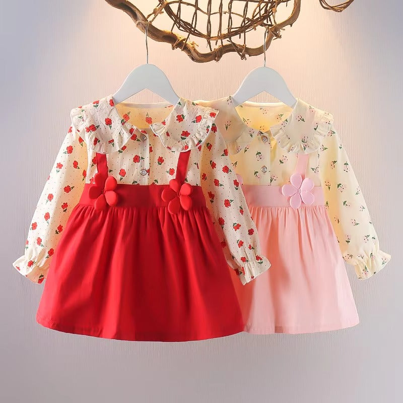 Long Sleeve  Baby Girl Party Dress