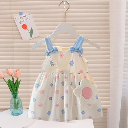 New Born Little Girls Cotton Princess Dresses